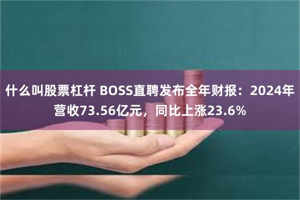 什么叫股票杠杆 BOSS直聘发布全年财报：2024年营收73.56亿元，同比上涨23.6%
