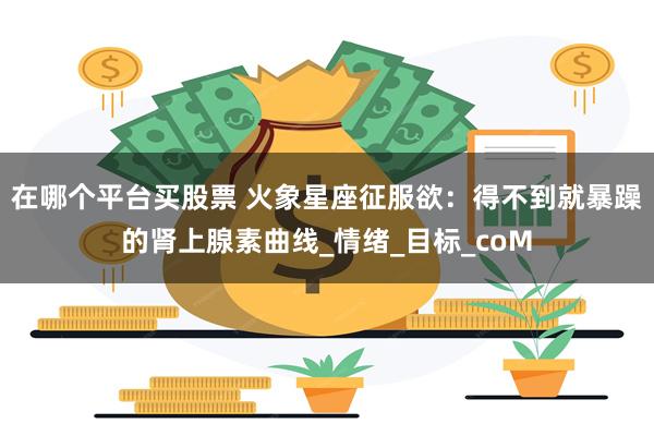 在哪个平台买股票 火象星座征服欲：得不到就暴躁的肾上腺素曲线_情绪_目标_coM
